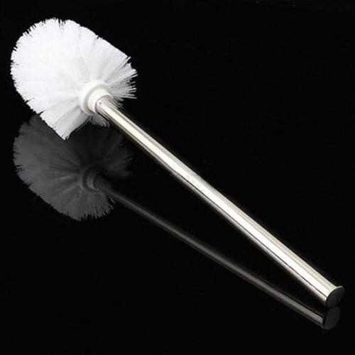 Stainless Steel Handle Toilet Cleaning Brush Head Holder WC Bathroom Toilet Brush Kitchen Bathroom Cleaning Brush