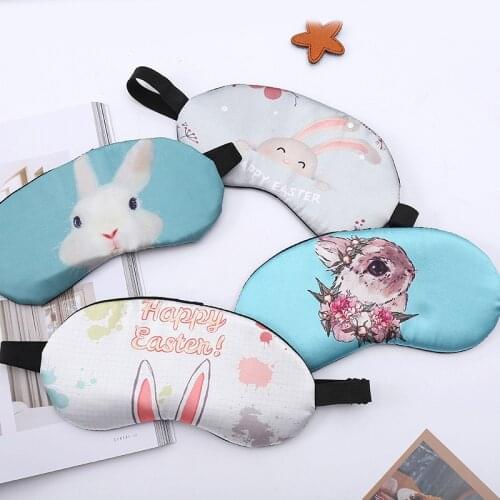 Rabbit Silk Sleep Eye Mask Dream Bandage Sleeping Cover Sort Blindfold Silk Rabbit Hair Band Aid For Women Men Eyepatches Health