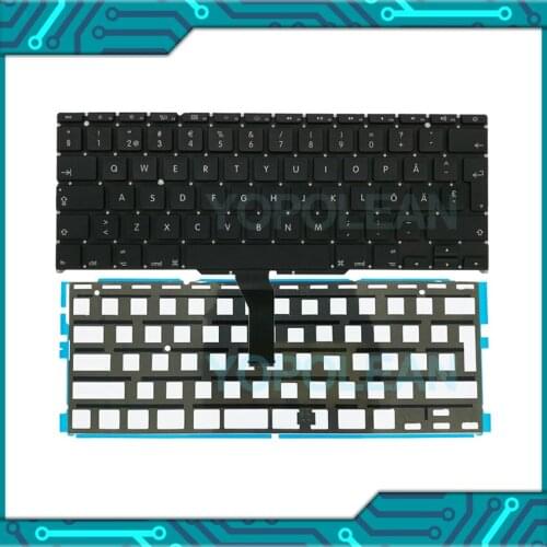 New Swedish Keyboard With Backlight For Macbook Air 11" A1370 A1465 Sweden 2011-2015 Years
