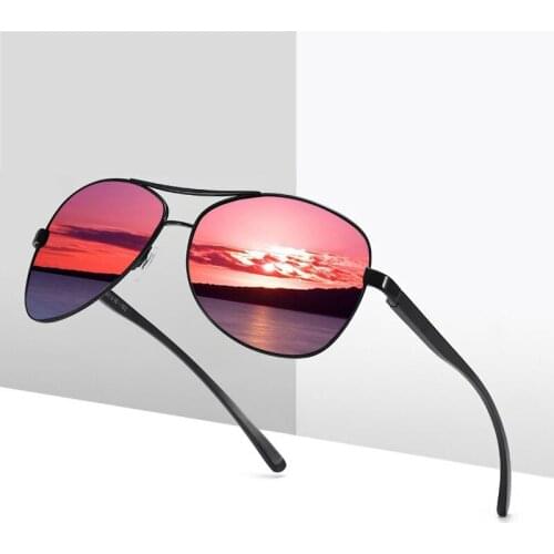 Vintage Black Polarized Men Sunglasses Women Fashion Luxury Style Sun Glasses Male Brand Designer Metal Mirror Oculos De Sol