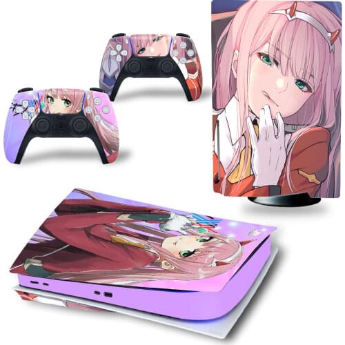 Girl Style PS5 Disc Edition Skin Sticker for Playstation 5 Console & 2 Controllers Decal Vinyl Protective Skins Style 1