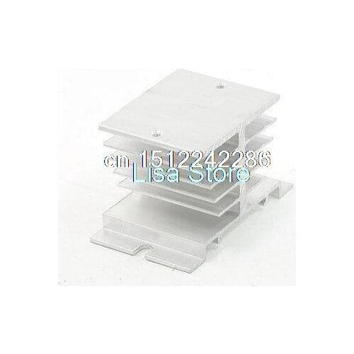 Ssr solid state relais koellichaam aluminium heatsink zilver toon