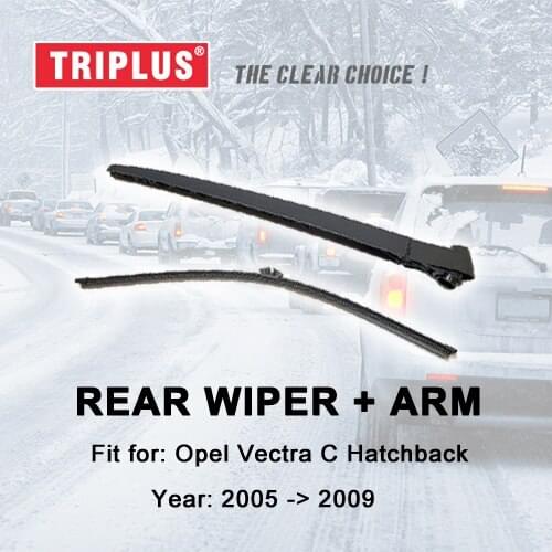 Rear Wiper Arm with Blade for Opel Vectra C Hatchback (2005-2008) 1pc 16" 400mm,Rear Wiper Arm & Rear Wiper Blades Vauxhall