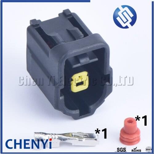 1pin 1.8mm auto cable connector plug with pins and seals female waterproof wiring plug 184042-1