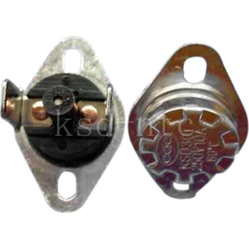 20pcs Manual KSD301/KSD303 45C-150C 105C 110C 115C 120C 125C 130C 135C 140C 145C Celsius reset Thermostat Temperature switch