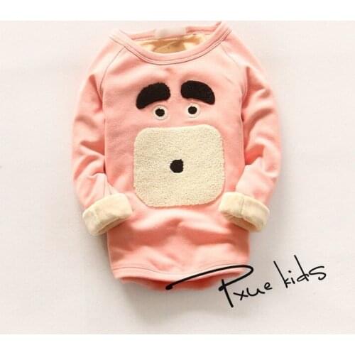 Girls clothes 2016 Jchao kids Autumn baby Boys hoodies and sweatshirts long sleeve Plus velvet Boys sweatershirts boys t shirt