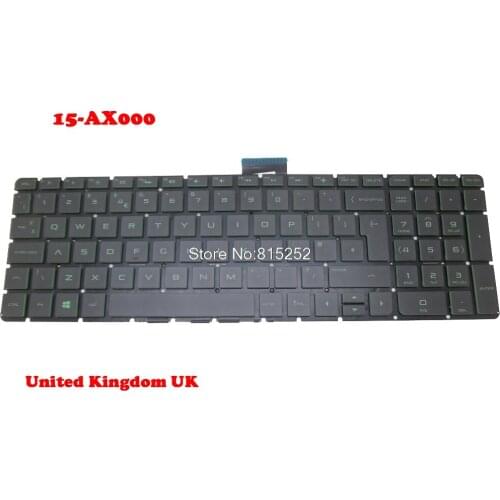 Laptop backlight Keyboard For HP OMEN 15-AX000 15-AX003LAT 15-AX013DX 15-AX015TX 859735-031 859735-001 United Kingdom/English US