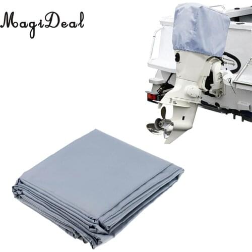 MagiDeal 2-5HP Outboard Motor Boat Engine Protector Cover Universal Trailerable Grey