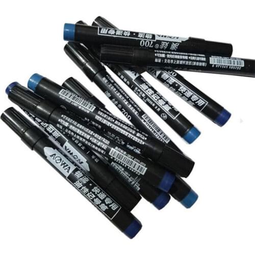 Black/Blue/Red Ink Marker Pen Quick-drying Marker Pen Waterproof Permanent Marker Pens School Office Supply