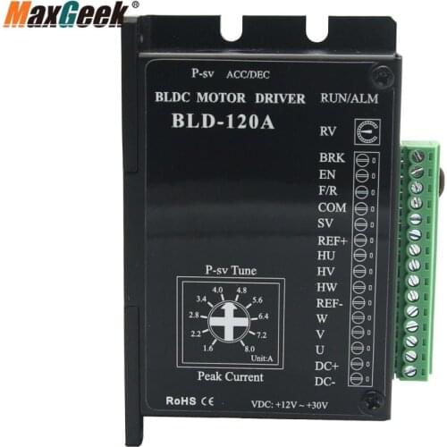 Maxgeek BLD120A Brushless DC Motor Driver 12V-30V 120W BLDC Controller for 42 Brushless Motor CNC