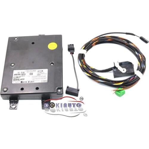 9W2 Bluetooth-compatible Module & Normal Harness With Microphone 1K8 035 730 D For VW Golf MK6 Jetta MK5 Fit RCD510