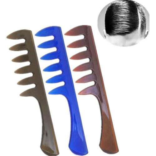 Men Hair Comb Plastic Wide Tooth Classic Brush Large Teeth Styling Tool Hair Care Styling Tool Barber Accessories