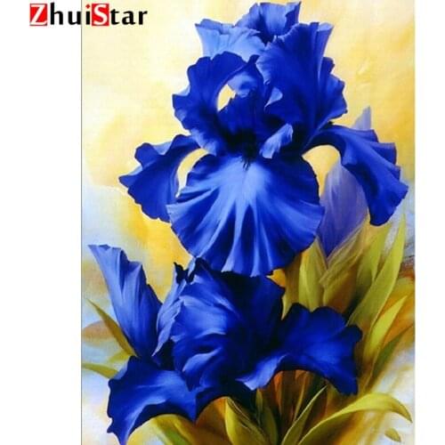 DIY Diamond Painting Flower Paint With Diamond Full Square Drill Diamond Mosaic Picture Of Rhinestone Decoration Home XY1