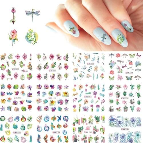 1Sheet Water Transfer Nail Art Stickers&Decals Shell/starfish Cartoon Water DIY Decal Decoration Adhesive Transfer Sticker H