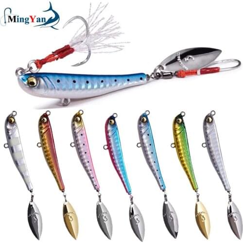 New Rotating Metal VIB Vibration Bait Spinner Spoon Fishing Lures 62mm 30g Jigs Trout Winter Fishing Hard Baits Tackle Pesca