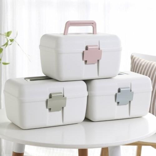 Portable Medicine Storage Box Plastic Pill Storage Box Holder Household Portable Travel Outdoor Container Pill Case