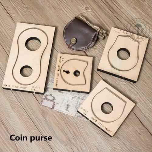 ZONESUN T033 Customized leather cutting die handicraft tool coin purse punch coin pouch cutter mold DIY paper laser knife die