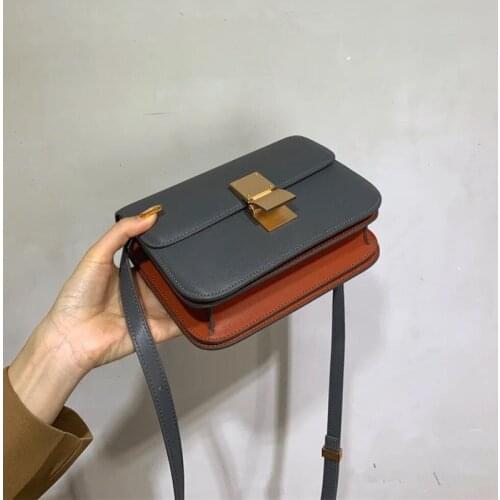 Toothpick Pattern Genuine Leather Women Bag Luxury Design Handbag Purse Brand Fashion Mini Crossbody Tofu Bag for Women 2021