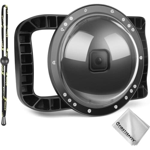 6 inch Diving 30m Underwater Camera Lens Dome Port Lens Housing compatible with GoPro Hero 8 Black Camera Handheld Grip