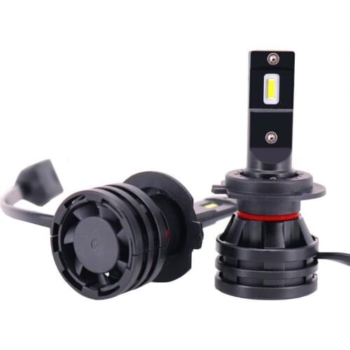 1 Set H7 M2 SUPER MINI SIZE LED Headlight H1 H4 H8 H9 H11 9005 9006 HB3/4 9012 Hir2 55W 6000LM CSP Chips Turbo Fan 6K Lamps Bulb