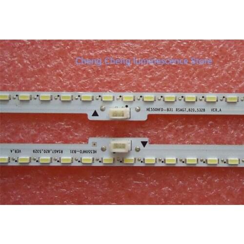10Pieces/lot 55" RSAG7.820.5328 RSAG7.820.5329 For Hisense LED Strip 54 LEDS 377MM 100%NEW