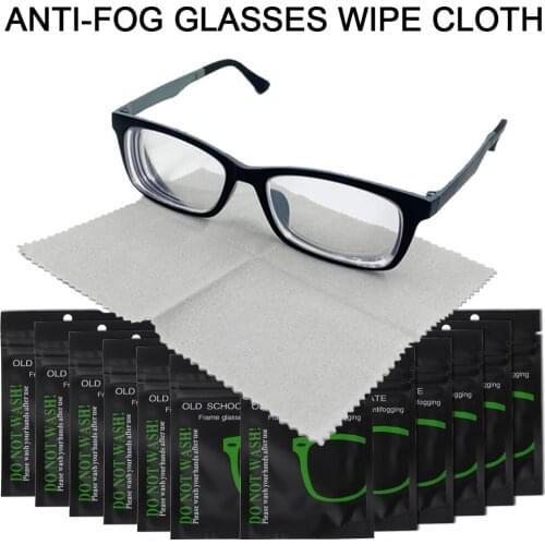 10pcs Universal Men Women Anti Fog Wipe Reusable Cloth for Glasses Swim Bicyle Goggles Unisex Glasses Lens Cloth