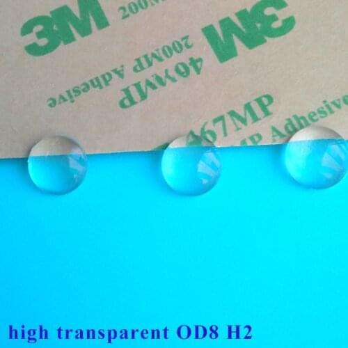 200PCS 8*2MM HIGH TRANSPARANT BUMPER SELF ADHESIVE SILICONE RUBBER FEET PADS NON-SLIP RUBBER PAD, SHOCK ABSORBER, FURNITURE PADS