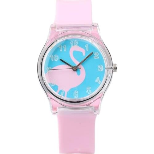 2018 Flamingo Fashion Mini Women Girls Waterproof Jelly Sports Watch New Fashion Students Ladys Watch Female Watch