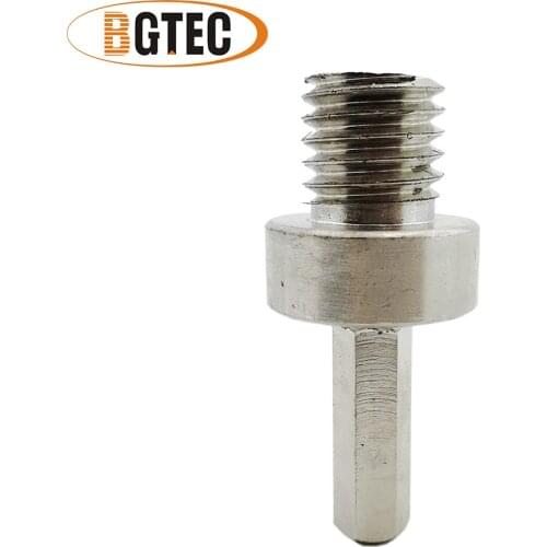 BGTEC 1pc Adapter 5/8-11 male thread to 3/8 hexagon shank for 5/8-11 thread drill core bits grinding disc
