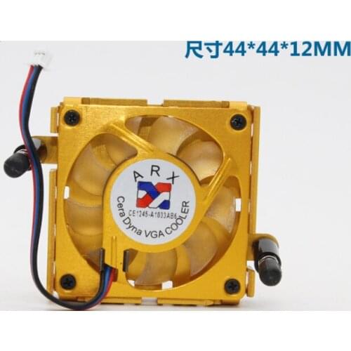 ARX CE1245-A1033AB6 Server Cooling Fan DC 12V 44x44x12mm 3-wire