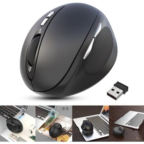 2.4G Wireless Photoelectric Vertical Mouse Laptop USB Mouse Office Accessories GDeals