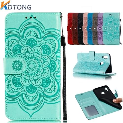 Flower Embossed Leather Case For HUAWEI Y5 Y5P Y6 Y6P Y7 Y7P Y7A Y9 PRO PRIME Fashion With Card Pocket Phone Cases Cover