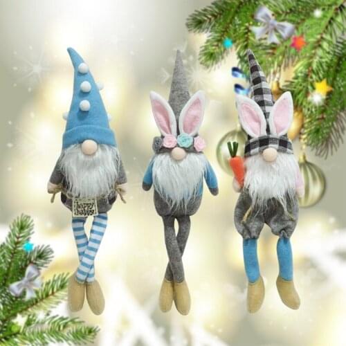 Rabbit Easter Bunny Gnome Easter Plush Dwarf Home Party Decorations Kids Toys Drop shipping