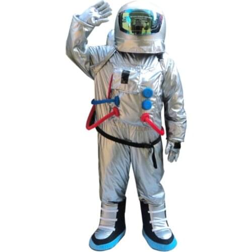School Theme Party Spaceman Mascot Costume Astronaut Halloween Party Fancy Dress Adult Size Outdoor Outfit