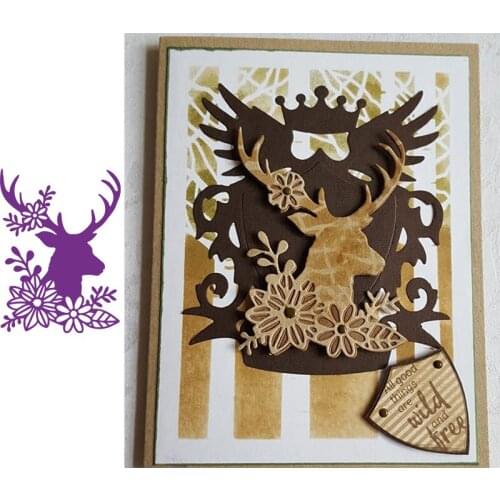 Stag Animals Metal Cutting Dies for Scrapbooking New 2019 Cutting Embossing Stencils Paper Craft Die Paper Cards Making