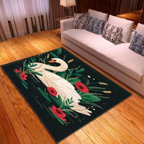 Cute animal rug childrens room non-slip mat home bedroom fashion decorative carpets dining room living room 3D printing carpets