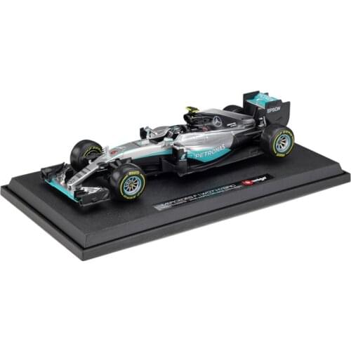 Bburago 1/18 Mercedes F1 W07 Rosberg Hamilton Simulatio Collector Edition Metal Diecast Model Car Kids Toys Gift