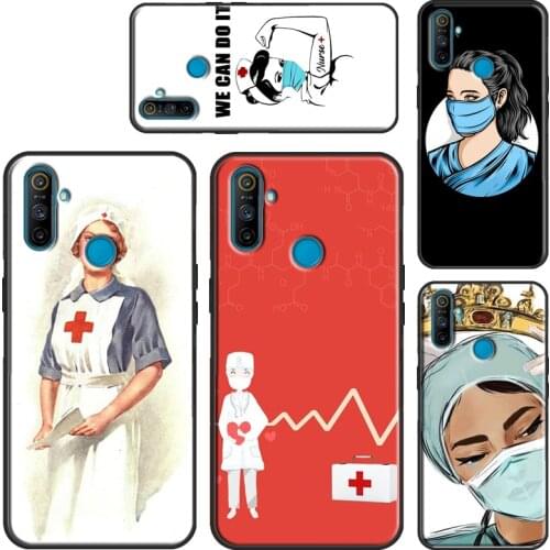 Cartoon Medicine Doctor Nurse For OnePlus 8 Pro 8T 7T Nord 9 Pro Case Cover For Realme 8 Pro 6Pro 7Pro 7i C3 C11 C15 C21