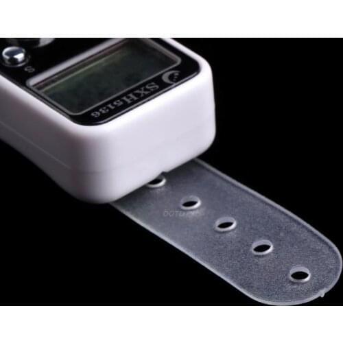 OOTDTY Digital Golf Sport Finger Hand Held Ring Tally Counter w/ Clock Time LCD Display