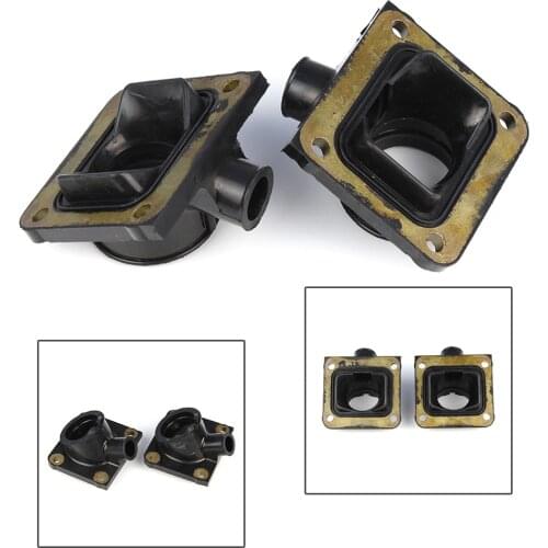 2PCS Motorcycle Carburetor Interface Intake Manifold Adapter Joint Boots Set For 1987-2002 2003 04 05 2006 YAMAHA YFZ350 BANSHEE