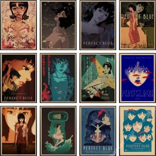 Posters and Prints Hot Perfect Blue Japanese Anime Classic Comic Movie Art kraft paper Poster Painting Home Decor