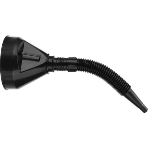 2 in 1 Plastic Funnel Spout Car Motorcycle Oil Water Fuel Gasoline Diesel Filling Funnel with Soft Pipe for Truck Vehicle