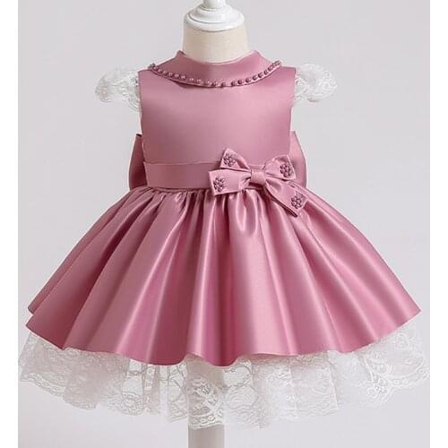 Baby Girls Dress 1st Year Birthday Party Christening Gown Flower Dresses Newborn Baptism Wedding Princess Baby Girls Clothes