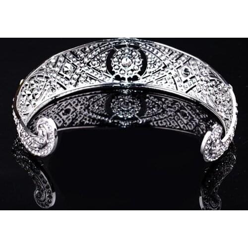 Stunning Bridal Princess Rhinestone Crystal Prom Wedding Tiara Crown Women Head Pieces Luxury Wedding Dress Jewelry