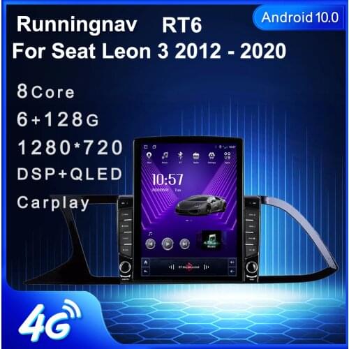 Runningnav For Seat Leon 3 2012 - 2020 Tesla Type Android Car Radio Multimedia Video Player Navigation GPS