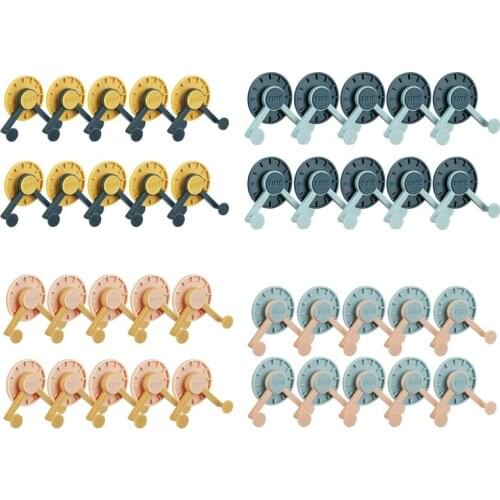 Self Adhesive Wall Hooks, 10 Pack Stick on Hooks for Coats Bath Towels Keys Door