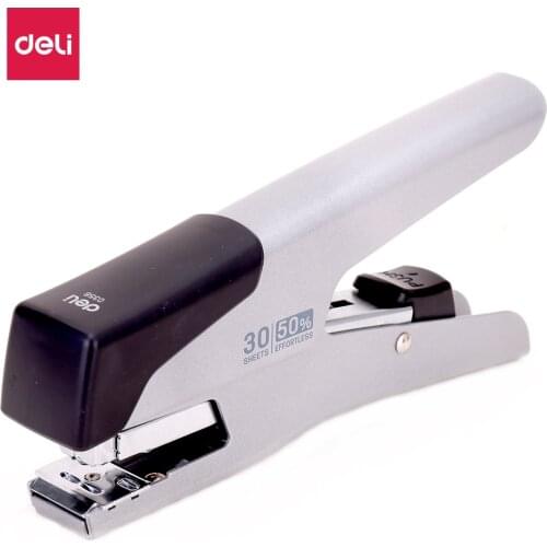 DELI 0358 Plier Stapler 24/6 26/6 power saving hand hold stapler stationery school office supply staples office accessories