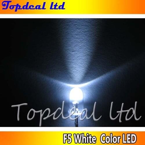1000pcs 5mm F5 20000mcd white led Lamp Ultra Bright LED