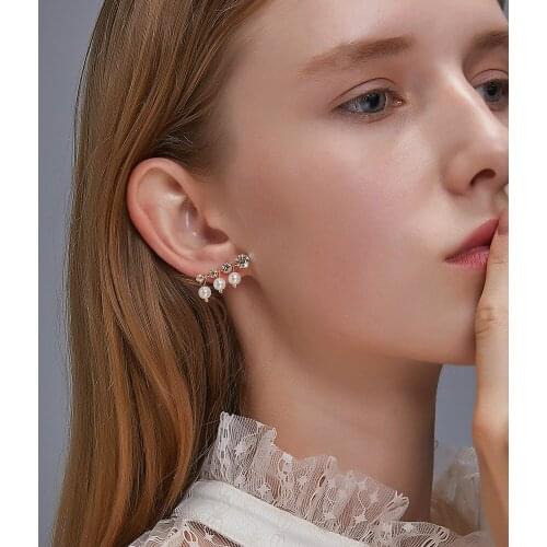 2020 Trend Pearl Earrings for Women Sweet Simple Hypoallergenic Earrings Korean Fashion Jewelry for teens Gifts Wholesale