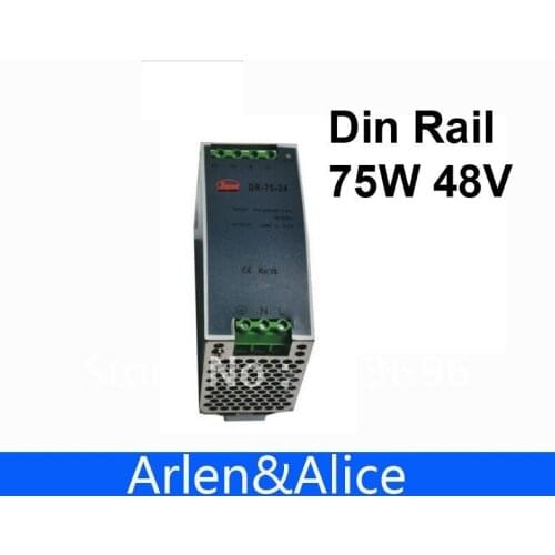 75W 48V Din Rail Single Output Switching power supply